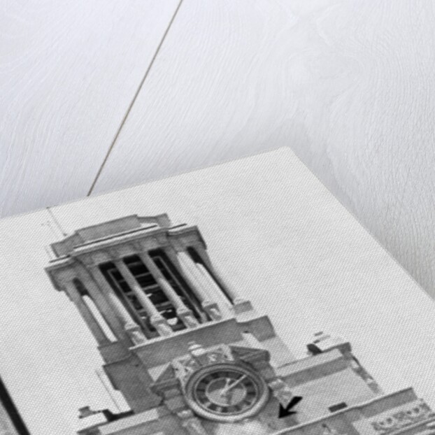 Clock Tower with Smoke from Sniper by Anonymous