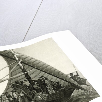 Cleopatras Barge On Nile/Illustration by Anonymous