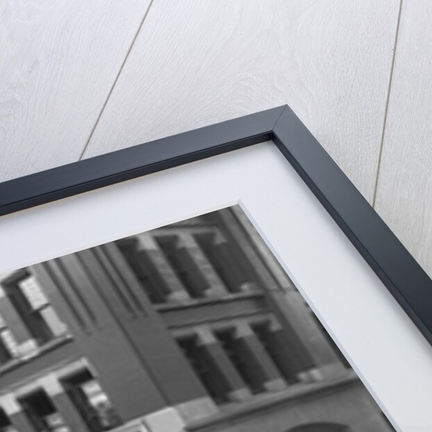 Crowd Reads News Boards at Tribune Building by Anonymous