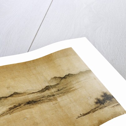 Detail Showing Mountains and Water from a Jin or Yuan Dynasty Painting entitled Clear Weather in the Valley, formerly attributed to Dong Yuan by Anonymous