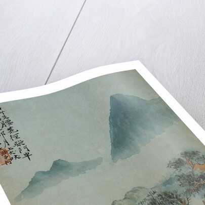 View of a Misty Riverbank from an Album of Twelve Landscape Paintings by Tao Chi