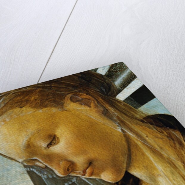Detail of Mary from Madonna of the Eucharist by Botticelli