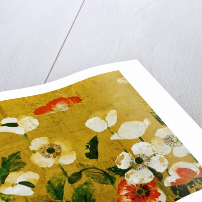 Detail of Poppies Edo Period Screen by Anonymous