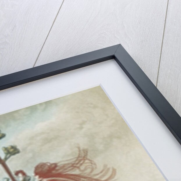 Illustration Depicting Hummingbirds Feeding from a Plant by Anonymous