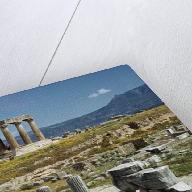 Distant View of the Temple of Apollo at Corinth by Anonymous