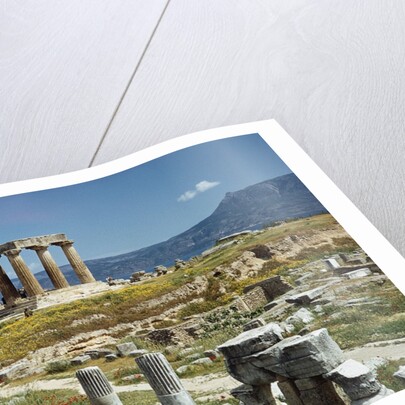 Distant View of the Temple of Apollo at Corinth by Anonymous