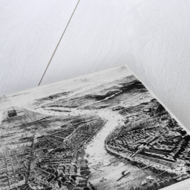 Print Depicting New York and Surrounding Area by Anonymous