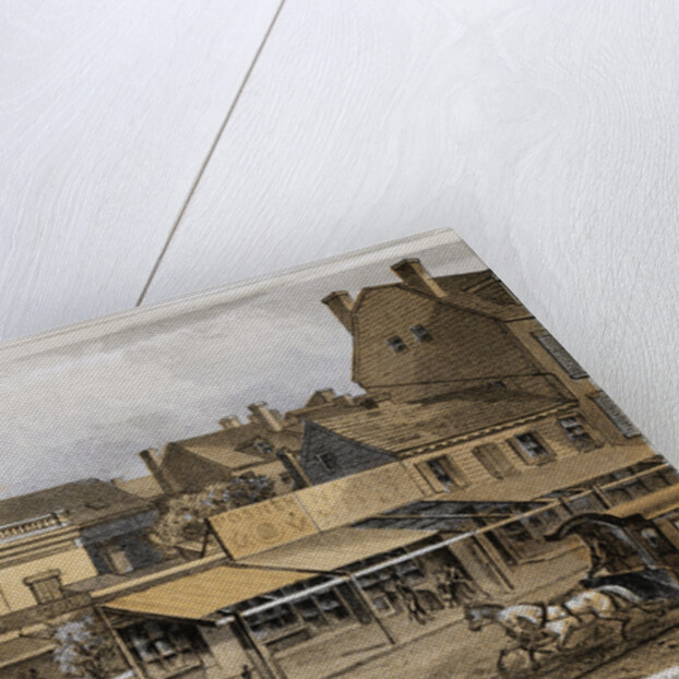 The Old Gotham Inn - In Bowery Color Lithograph by Anonymous