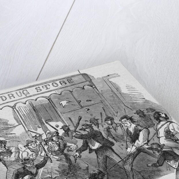 Dragging Colonel O'Brien's Body Through the Mud Newspaper Illustration by Anonymous
