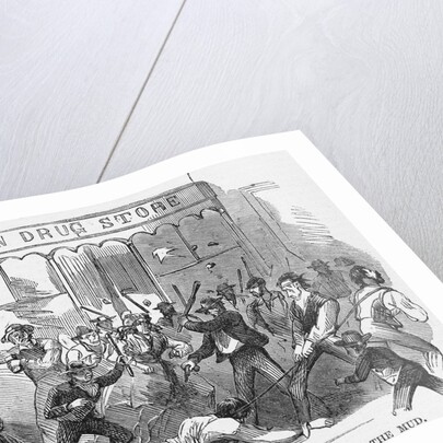 Dragging Colonel O'Brien's Body Through the Mud Newspaper Illustration by Anonymous