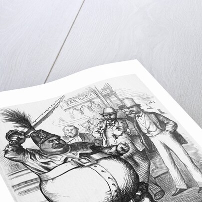 J.F. as Falstaff Newspaper Illustration by Thomas Nast