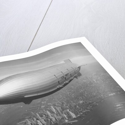 Dirigible Macon Over New York City by Anonymous