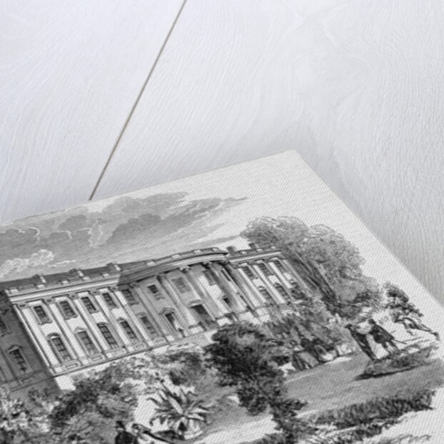 The White House and Public Grounds Illustration by Anonymous
