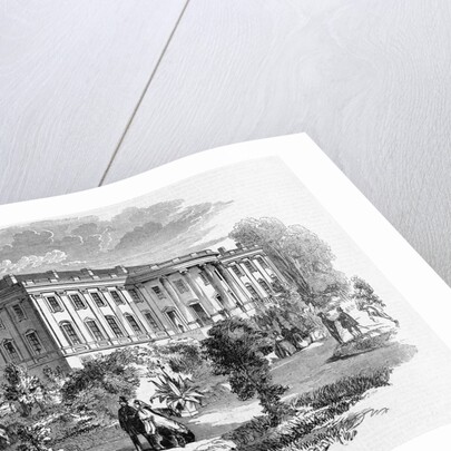 The White House and Public Grounds Illustration by Anonymous