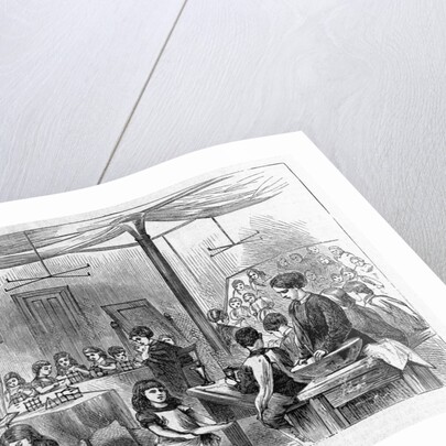 Magazine Illustration Depicting an English Kindergarten Class by Anonymous