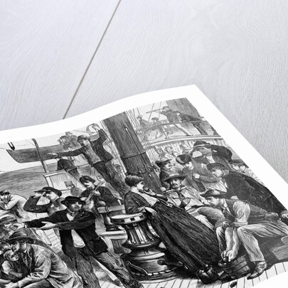 Deck of Emigrant Ship by Anonymous