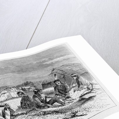 Birch-Bark Indian Wigwams Illustration by Anonymous