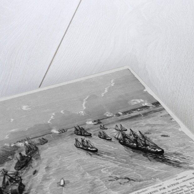 Illustration of Federal Warships by Anonymous