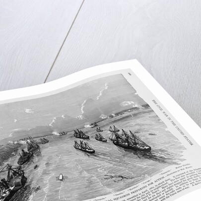 Illustration of Federal Warships by Anonymous