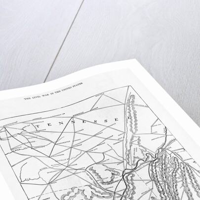 Civil War Battlefield Map by Anonymous