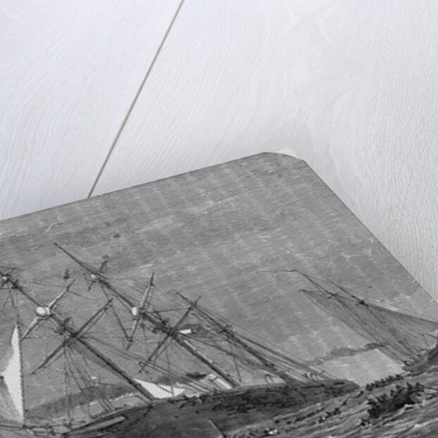 Print of the Sinking of the Alabama by Anonymous