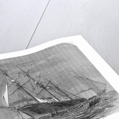 Print of the Sinking of the Alabama by Anonymous