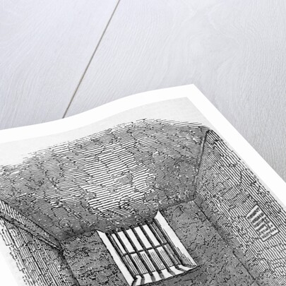 Illustration of Prison Cell at Newgate by Anonymous