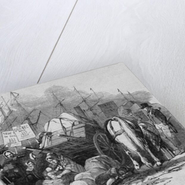 Emigrants Arrival at Cork Illustration by Anonymous