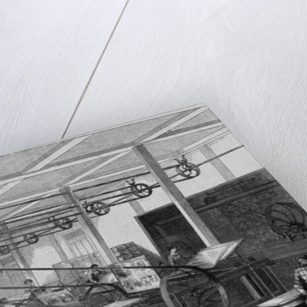 Illustration of Women Running Printing Presses by Anonymous