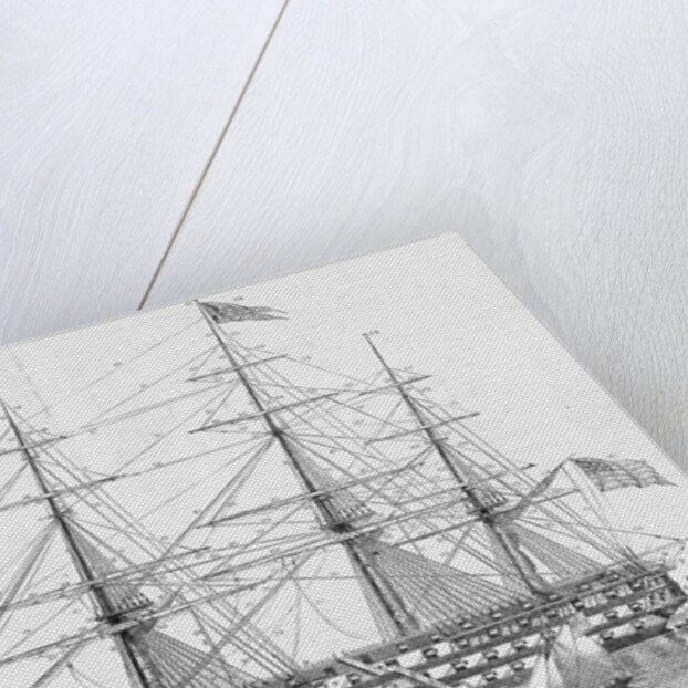 An American Line-of-Battle Ship by Anonymous