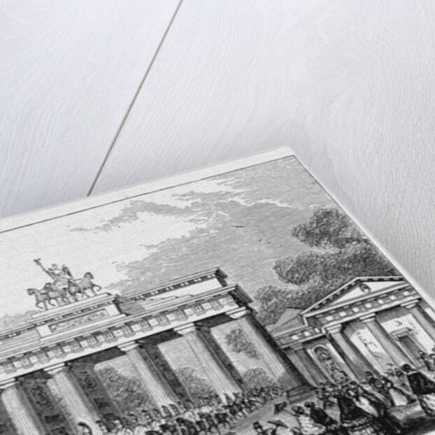 Troops at Brandenburg Gate by Anonymous