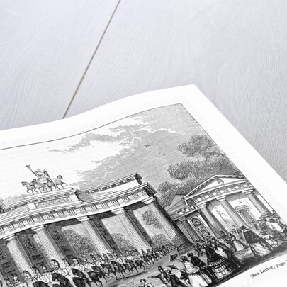 Troops at Brandenburg Gate by Anonymous
