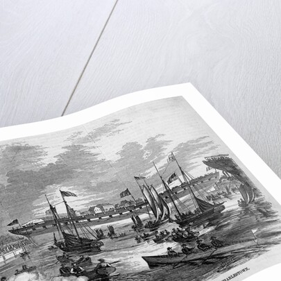 Launch of the United States Steamer Merrimac, From the Navy Yard, Charleston by Anonymous