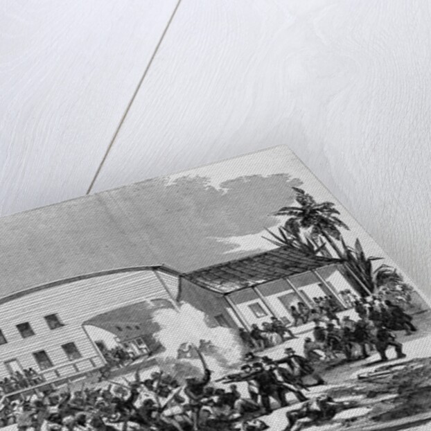Massacre at Panama - Attack of the Natives on the Railroad Depot by Anonymous