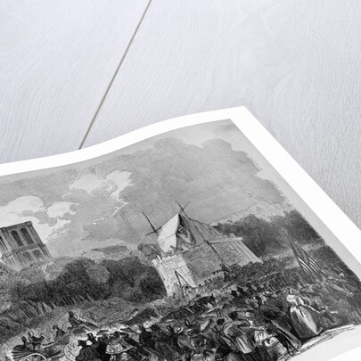 Ovation to Millard Fillmore - Procession Passing Through Union Square - (sketch) by Anonymous