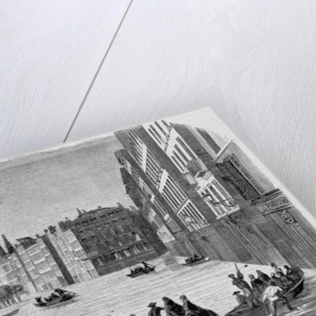 A Street of Lyons During the Inundation by Anonymous