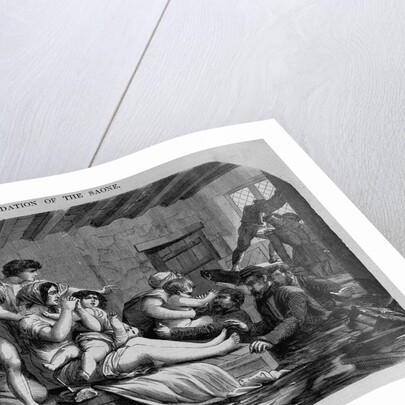 Interior of a House in Lyons - The Police Rescuing the Inmates by Anonymous