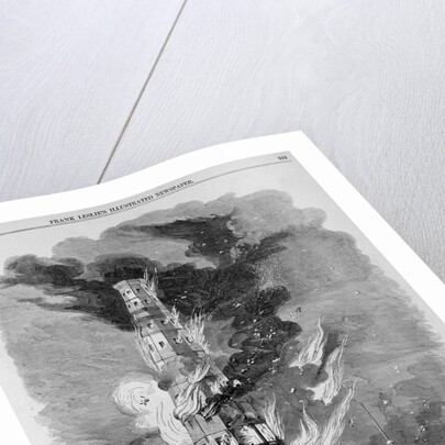 Destruction of the Latting Observatory, New York by Anonymous