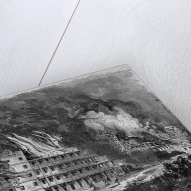 Burning of the Mount Vernon Hotel, Cape May, NJ by Anonymous