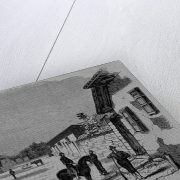 Residence of the Tyrant Santos Guardiola, at Comayagua, Capital of Honduras by Anonymous