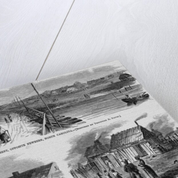 Trent River Settlement, Opposite Newbern, North Carolina. School-House and Chapel at Trent River Se by Anonymous