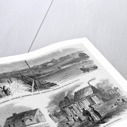 Trent River Settlement, Opposite Newbern, North Carolina. School-House and Chapel at Trent River Se by Anonymous