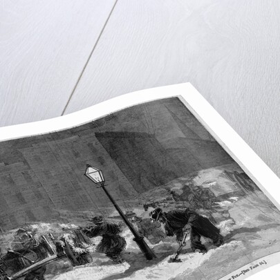 The snow-storm - carting snow fromt he streets of New York by Stanley Fox