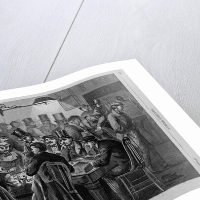 Scene in a New York faro bank - the critical moment; making " the turn." by Anonymous