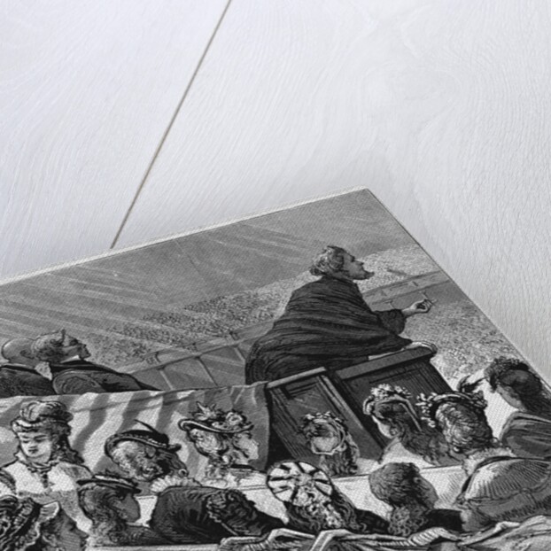 Sketches in Utah-Brigham Young's Wives in the Great Mormon Tabernacle by Anonymous
