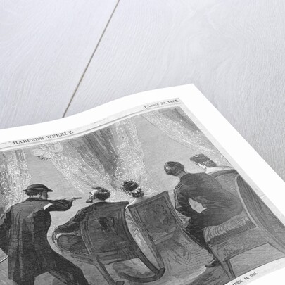 The Assassination of President Lincoln at Ford's Theatre Magazine Illustration by Anonymous