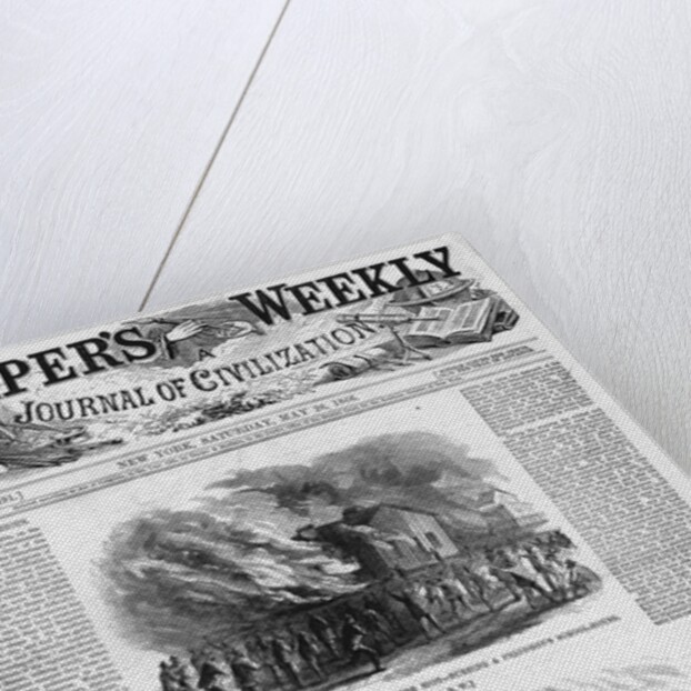 Scenes in Memphis, Tennessee, During the Riot - Burning a Freedmen's School-House by Anonymous