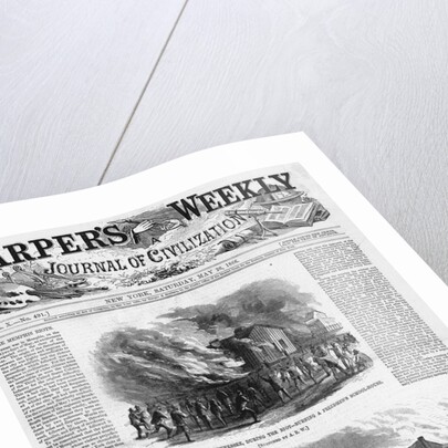 Scenes in Memphis, Tennessee, During the Riot - Burning a Freedmen's School-House by Anonymous