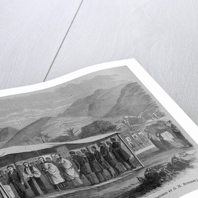 King Kamehameha V. laying the corner-stone of the bishop's church at Honolulu by G. H. Bu