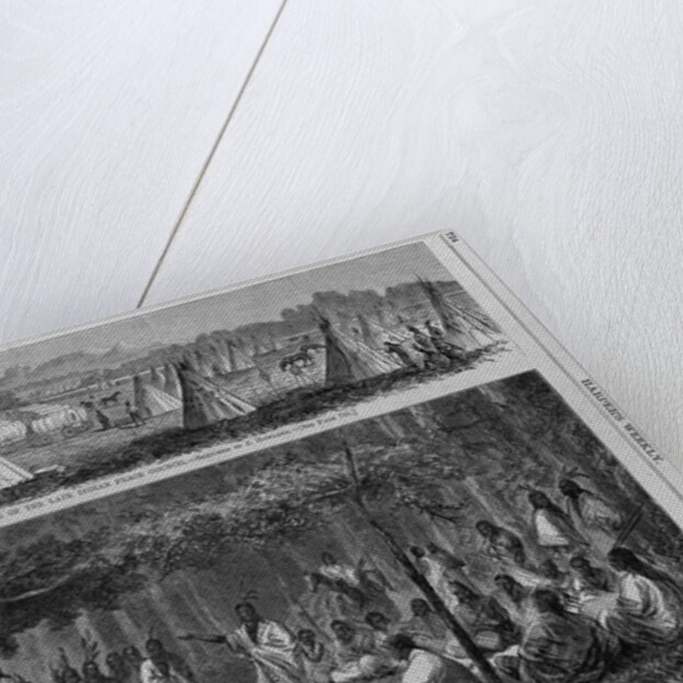 Indian lodge at Medicine Creek, Kansas - scene of the late indian peace council by J. How